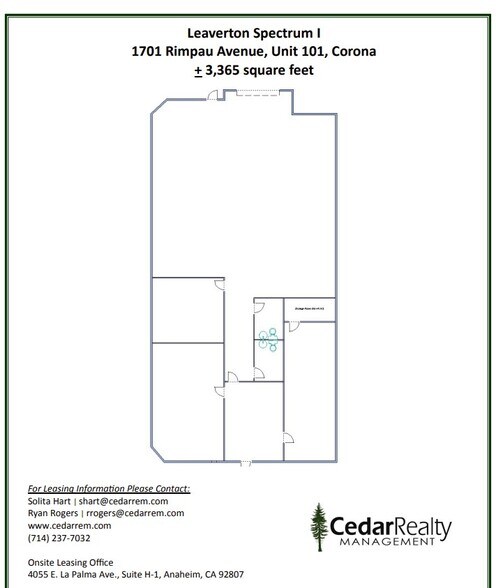 More Photos Of 1705 Rimpau Ave, Corona Warehouse For Lease