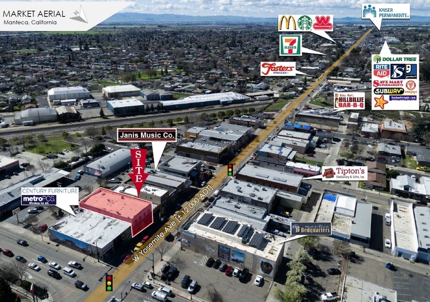 Primary Photo Of 116-118 W Yosemite Ave, Manteca Storefront Retail Residential For Lease