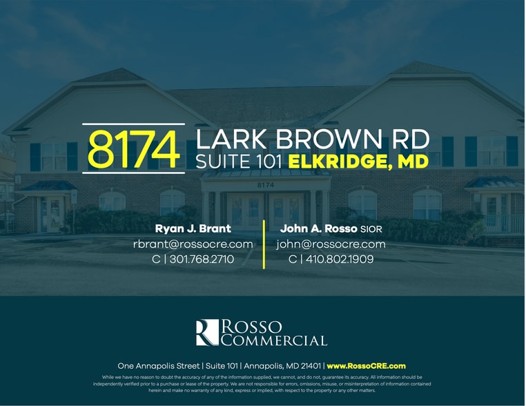 More Photos Of 8174 Lark Brown Rd, Elkridge Medical For Sale