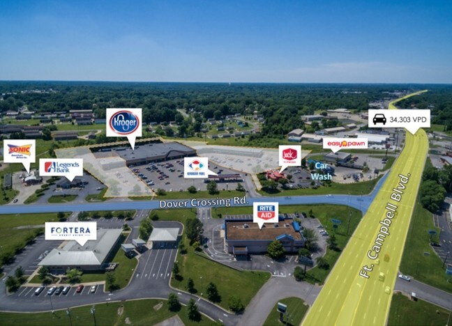 More Photos Of 74-112 Dover Crossing Rd, Clarksville General Retail For Lease