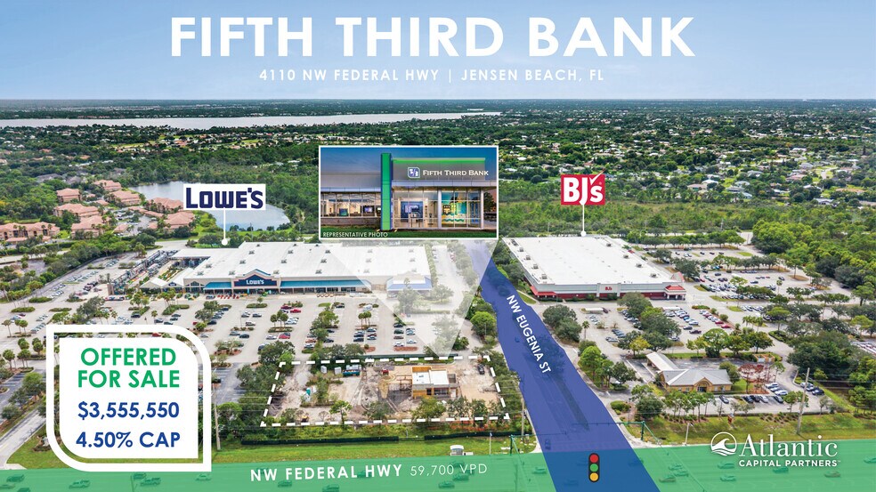 Primary Photo Of 4110 NW Federal Hwy, Jensen Beach Bank For Sale