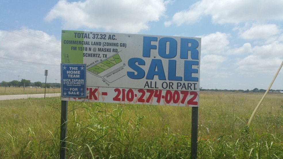 More Photos Of FM 1518 @ Maske, Schertz Land For Lease