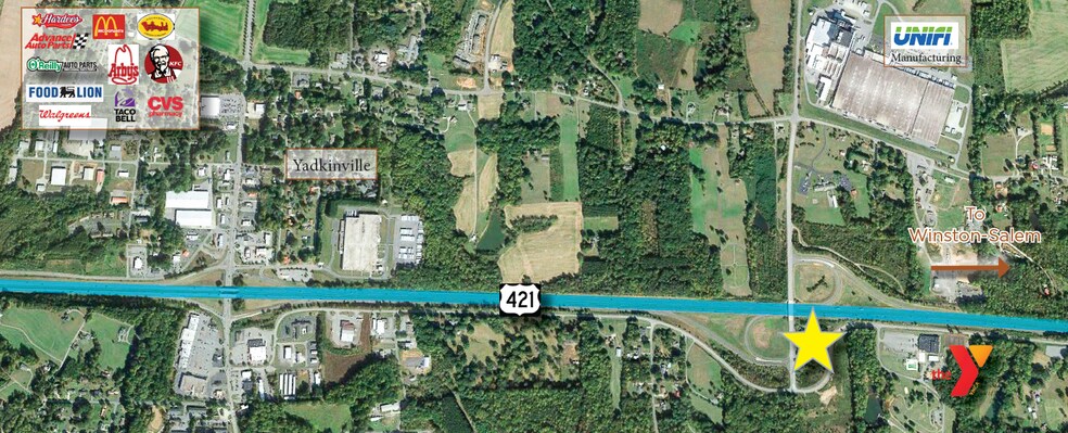 More Photos Of Service Rd @ Hwy 421, Yadkinville Land For Lease