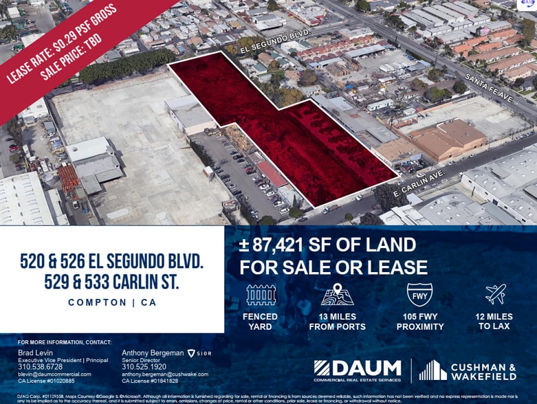 Primary Photo Of , Compton Land For Sale