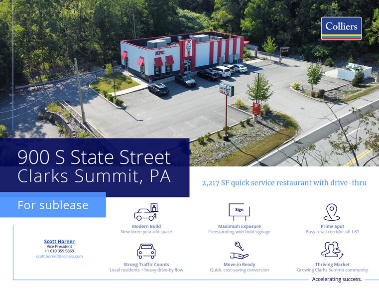 More Photos Of 900 S State St, Clarks Summit Fast Food For Lease
