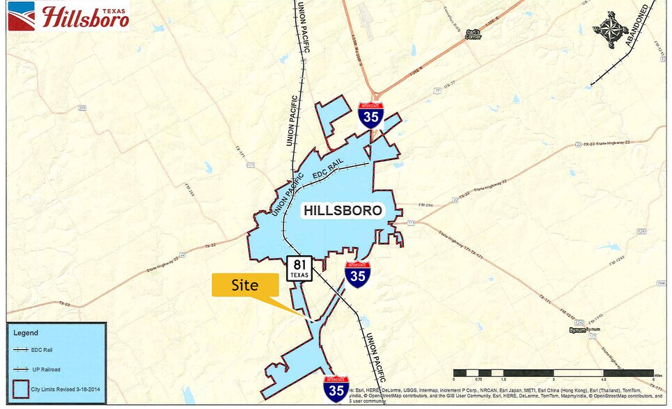 More Photos Of I-35 & HCR 3100, Hillsboro Land For Sale