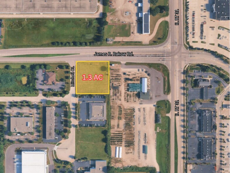 Primary Photo Of Mitchell Court and Rakow Rd, Crystal Lake Land For Sale