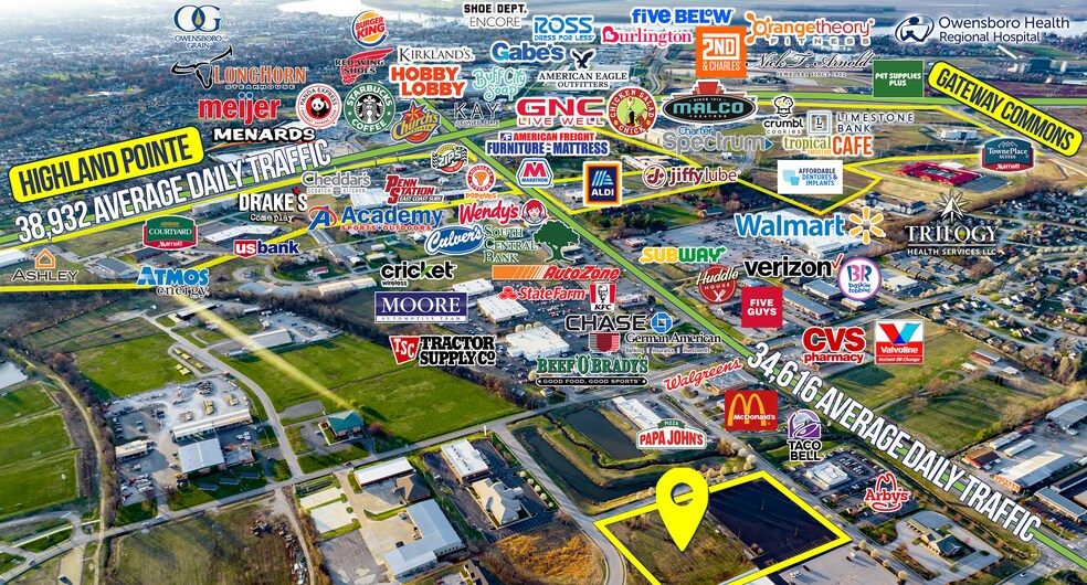 More Photos Of 3410 Villa Point, Owensboro Land For Lease