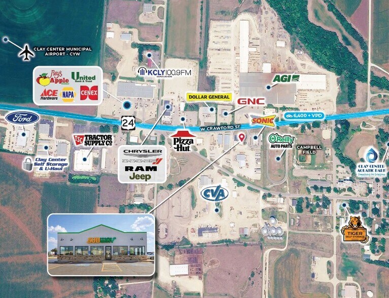 More Photos Of 605 W Crawford St, Clay Center Fast Food For Sale