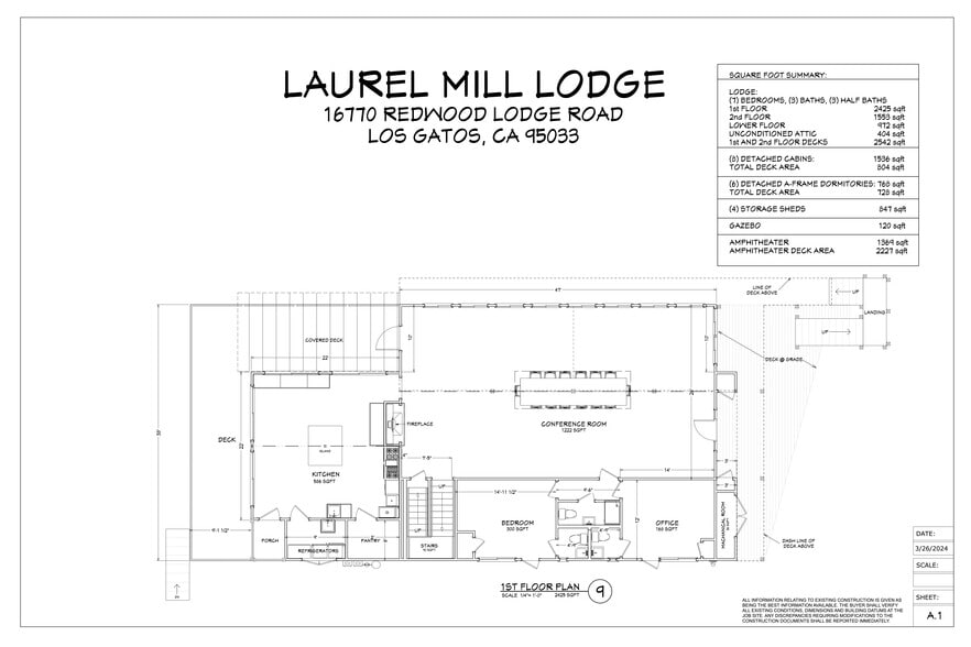 More Photos Of 16770 Redwood Lodge Rd, Los Gatos Lodge Meeting Hall For Sale