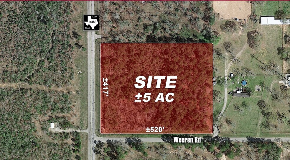 Primary Photo Of FM 1486 & Weeren Rd, Montgomery Land For Sale