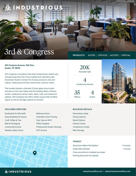More Photos Of 301 Congress Ave, Austin Office Residential For Lease