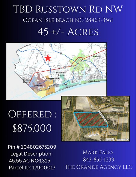 More Photos Of TBD TBD Russtown Rd, Ocean Isle Beach Land For Sale