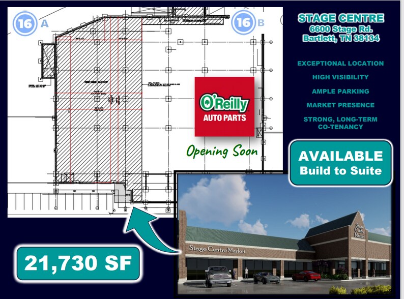 More Photos Of 6600 Stage, Bartlett Unknown For Lease