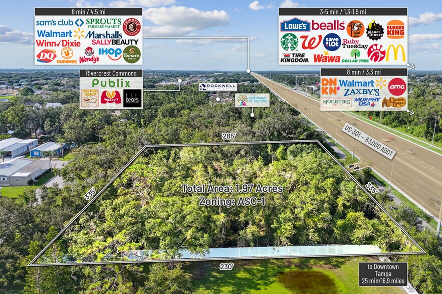More Photos Of 11218 US 301, Riverview Land For Sale