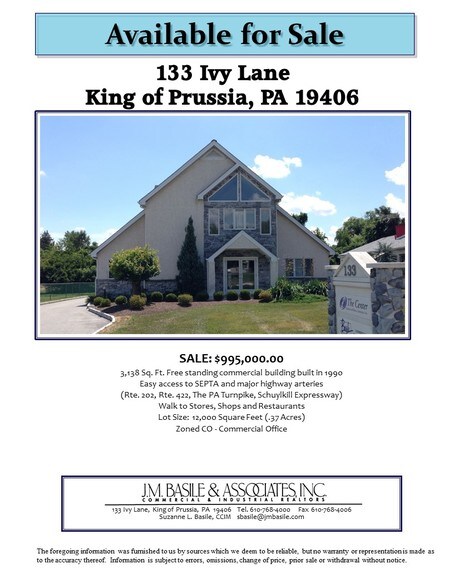 More Photos Of 133 Ivy Ln, King Of Prussia Office Residential For Lease