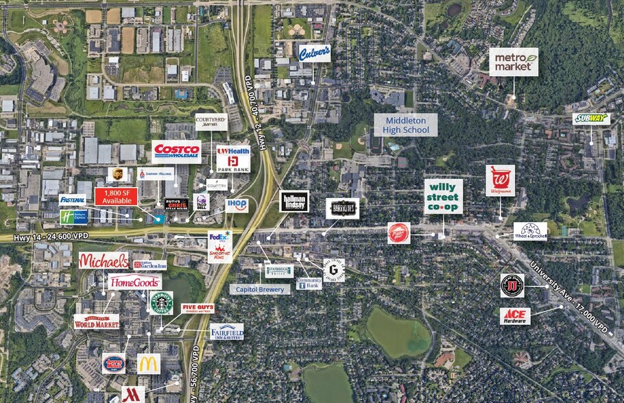 More Photos Of 8313-8319 Murphy Dr, Middleton Freestanding For Lease