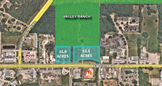 Primary Photo Of Valley Ranch Pkwy and FM 1314 Rd., Porter Land For Sale