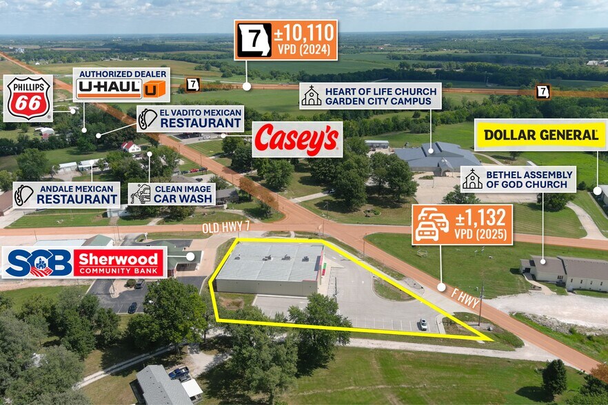 Primary Photo Of 71 S State Route F, Garden City Freestanding For Sale