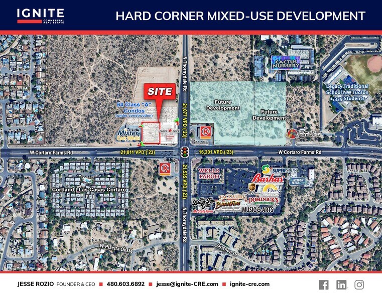 More Photos Of NWC Cortaro Farms Rd and Thornydale Rd, Tucson Land For Lease