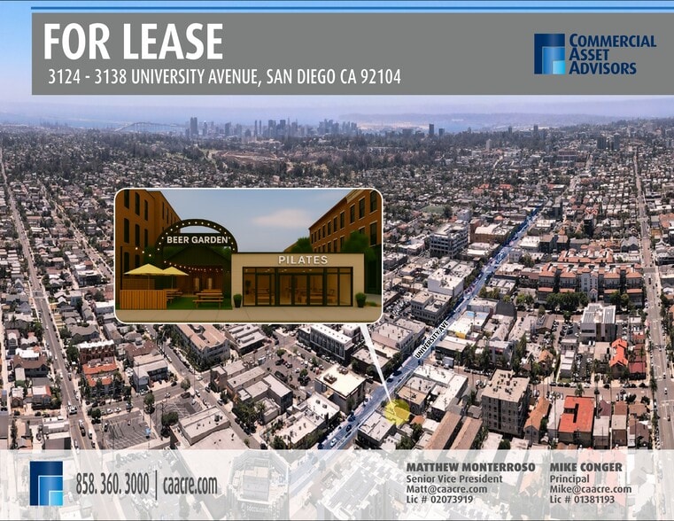 More Photos Of 3124-30 University Ave, San Diego General Retail For Lease