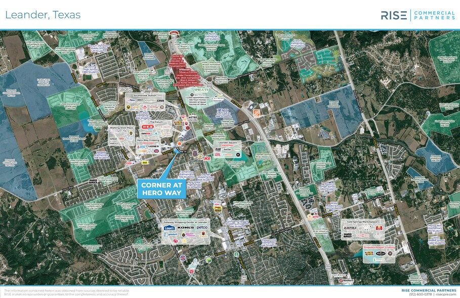 More Photos Of SWC Hero Way way, Leander Land For Lease