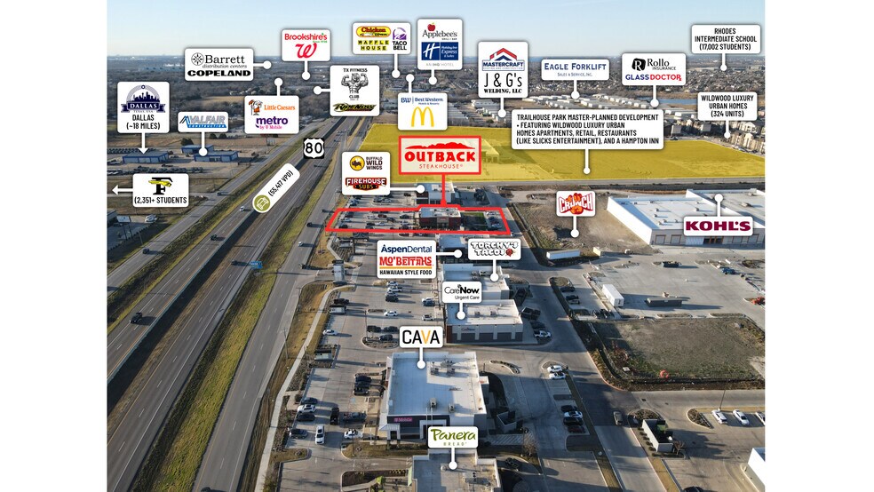 More Photos Of 560 US 80 hwy, Forney General Retail For Sale
