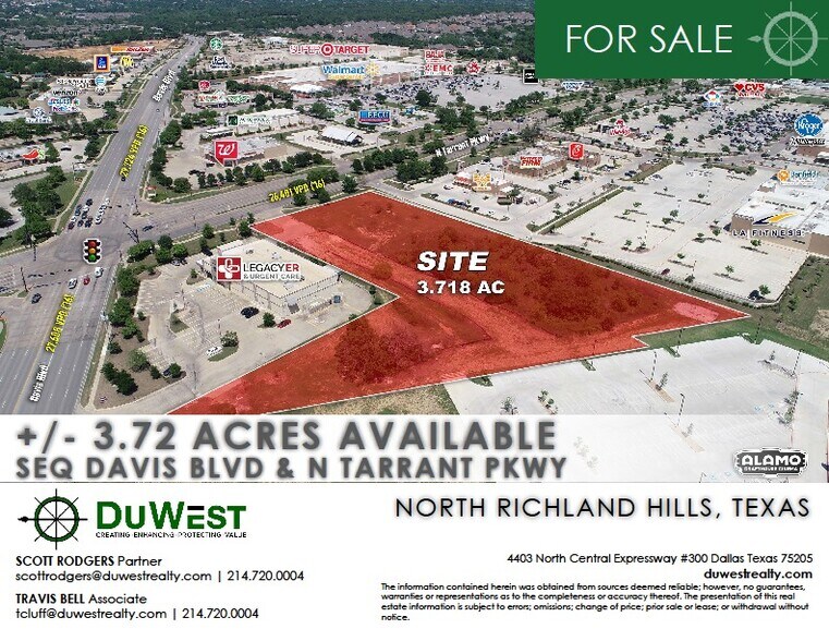 More Photos Of SEQ Tarrant Pkwy & Davis Blvd, North Richland Hills Land For Sale