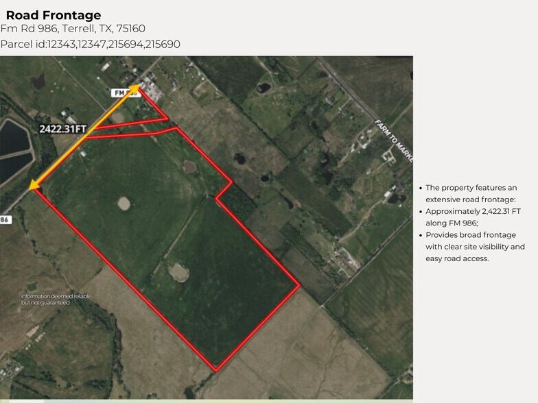 More Photos Of FM 986 Rd, Terrell Land For Lease