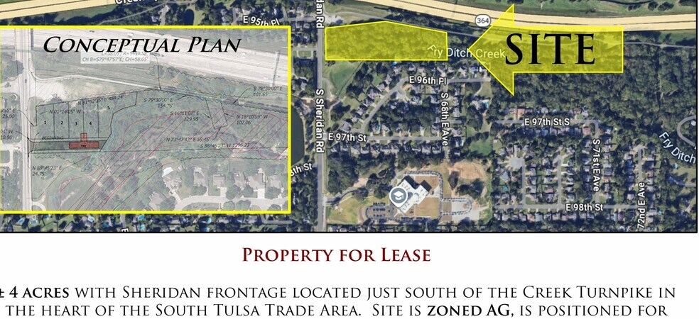 More Photos Of 9600 S Sheridan Rd, Tulsa Land For Sale