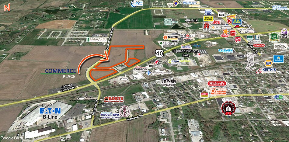 Primary Photo Of U.S. Hwy 40 & Commerce Ln, Highland Land For Sale