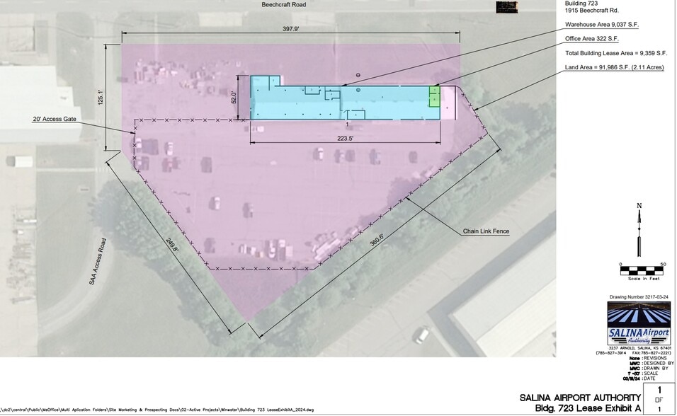 Primary Photo Of 1915 Beechcraft Rd, Salina Warehouse For Lease