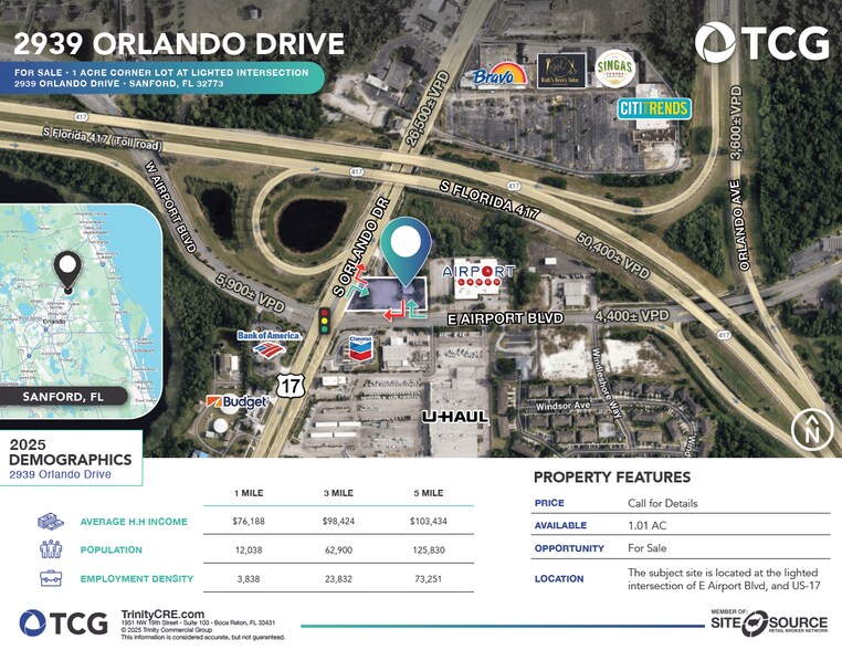 More Photos Of 2939 S Orlando Dr, Sanford Land For Sale