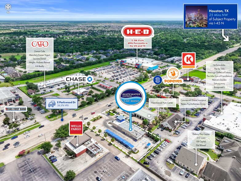 Primary Photo Of 300 W Parkwood Ave, Friendswood Carwash For Sale