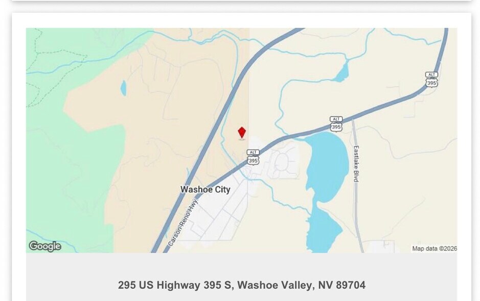 Primary Photo Of 295 US Highway 395 S, Washoe Valley Land For Sale