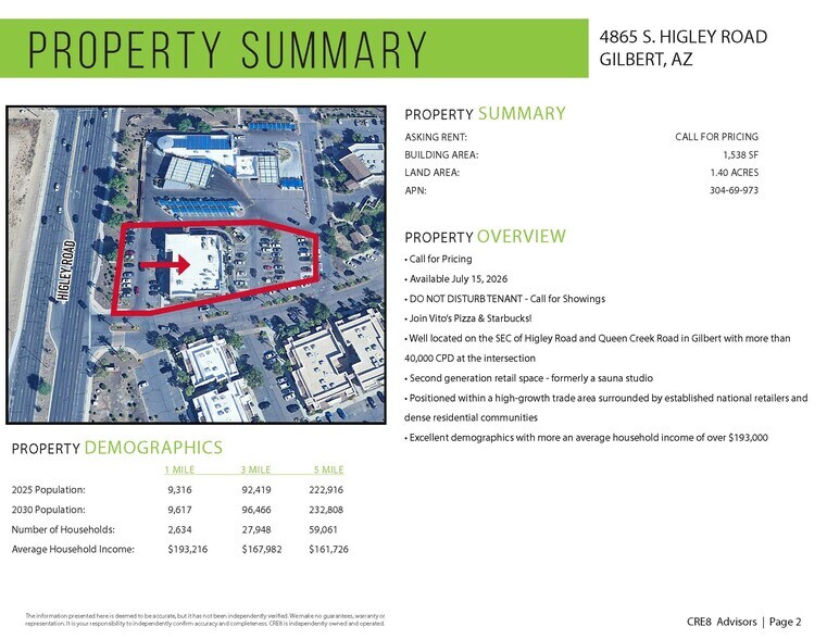More Photos Of 4865 S Higley Rd, Gilbert Storefront For Lease
