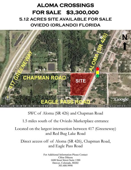 Primary Photo Of SW Aloma Ave & Chapman Rd @ Chapman Road, Oviedo Land For Sale