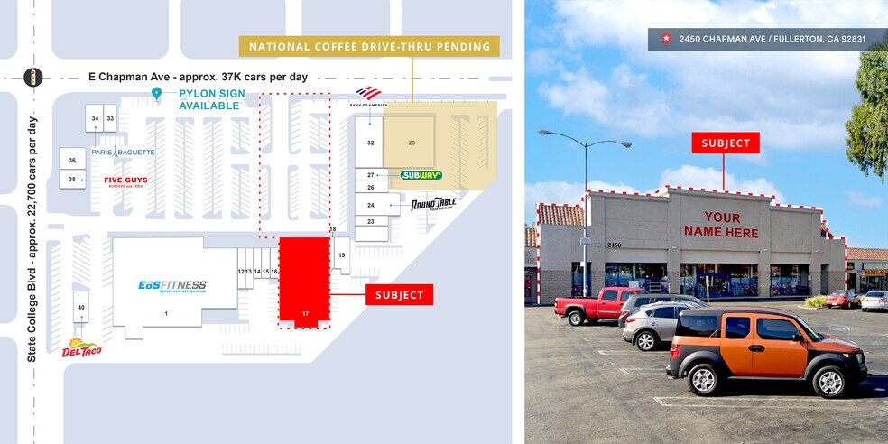 More Photos Of 2400-2520 E Chapman Ave, Fullerton Unknown For Lease