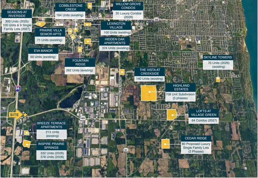 More Photos Of I-94 & Hwy 165, Pleasant Prairie Unknown For Lease