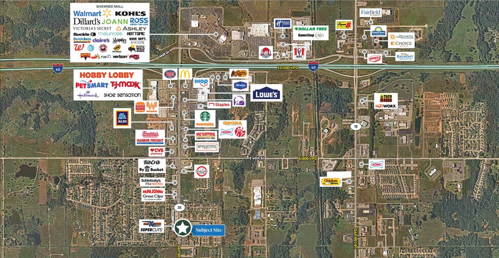 More Photos Of 3929 N Kickapoo Ave, Shawnee Freestanding For Lease