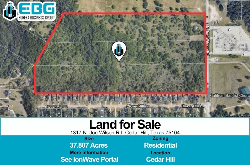 Primary Photo Of 1317 N Joe Wilson Rd, Cedar Hill Land For Sale