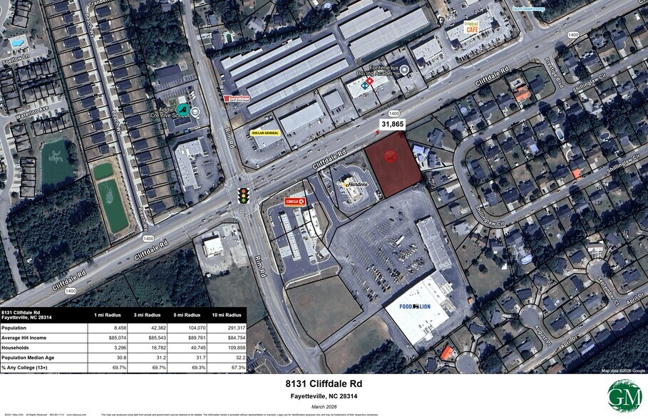 Primary Photo Of 8131 Cliffdale Rd, Fayetteville Land For Sale