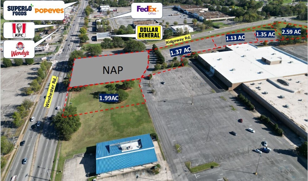 Primary Photo Of 6075 Winchester Rd, Memphis Land For Sale