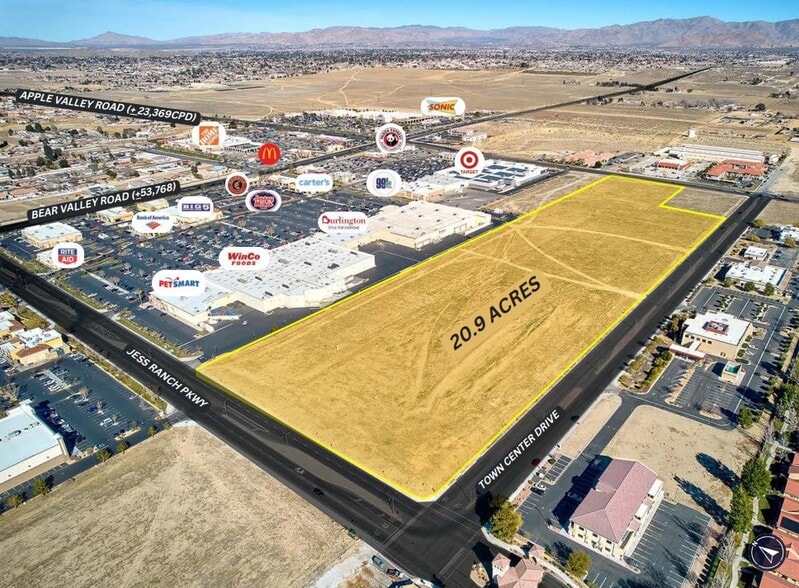 Primary Photo Of Town Center Dr, Apple Valley Land For Sale