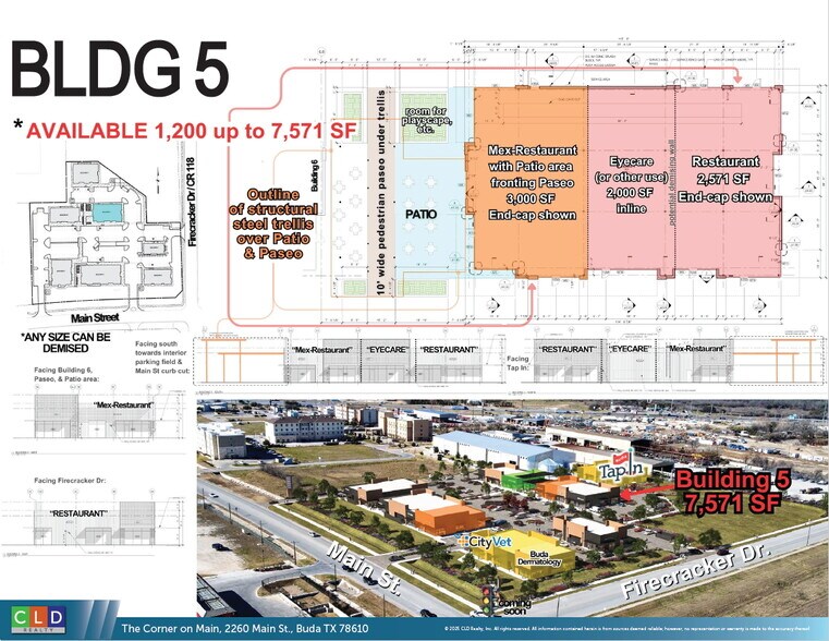 More Photos Of The Corner on Main, Buda Restaurant For Lease