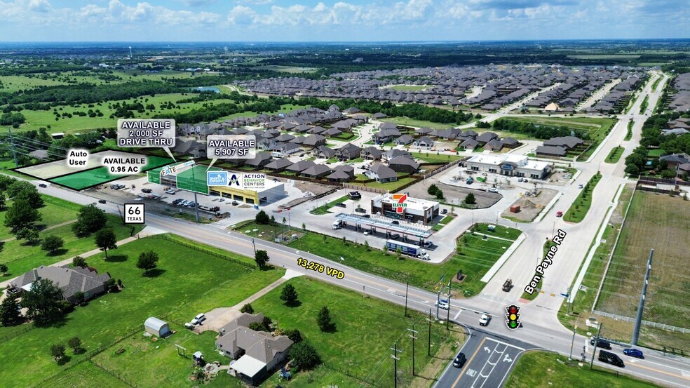 More Photos Of NWQ OF HWY 66 & BEN PAYNE ROAD, Fate General Retail For Lease