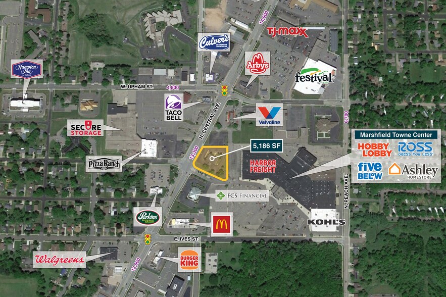 More Photos Of 1305 N Central Ave, Marshfield Bank For Lease