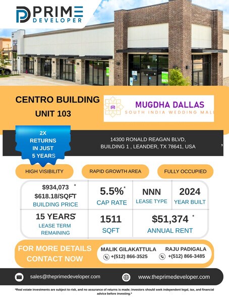 More Photos Of 14300 Ronald Reagan Blvd, Cedar Park Storefront For Sale