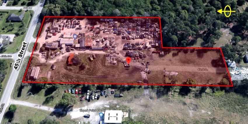 More Photos Of 4845-4905 45th St, Vero Beach, Vero Beach Auto Salvage Facility For Sale