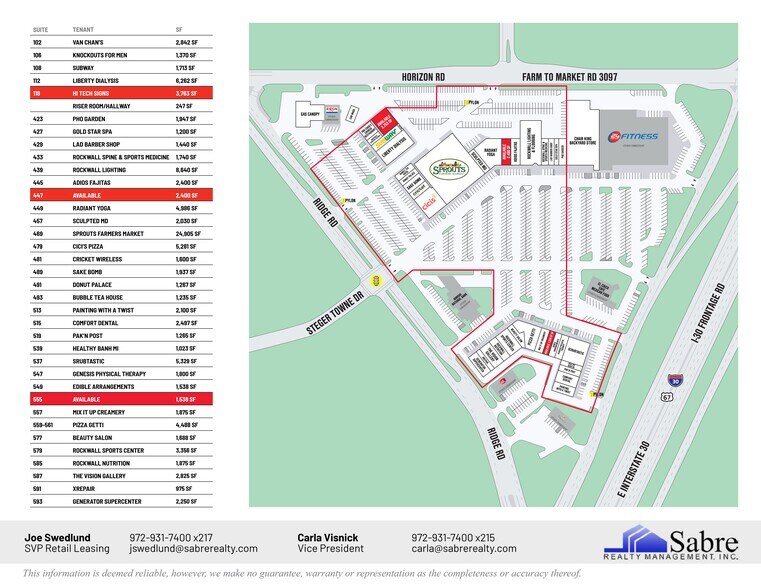More Photos Of 423-593 Interstate 30, Rockwall Unknown For Lease